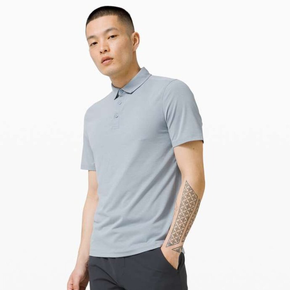 Lululemon Men's Evolution Polo - Light Blue